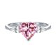 thumbnail image 4 of Anillos de Compromiso de Moissanita de 2 Uds para Mujer de Plata Esterlina Anillo de Promesa Aniversario Corte Corazón Color D VVS1 Anillos de Moissanita Anillos de Diamante con Certificado, 4 of 9