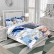 thumbnail image 1 of 3pcs Winter Fashion Character and Lyrics Decorative Element Theme Bedding Set Duvet Cover and Pillowcases, 1 of 5