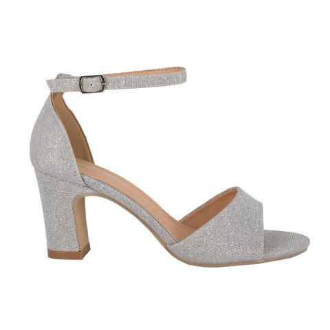 Sandalia De Vestir Soret Plateado Alquimia