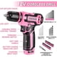 thumbnail image 3 of Taladro Inalámbrico DEKOPRO 12V Kit 133 Piezas Rosa, 3 of 3