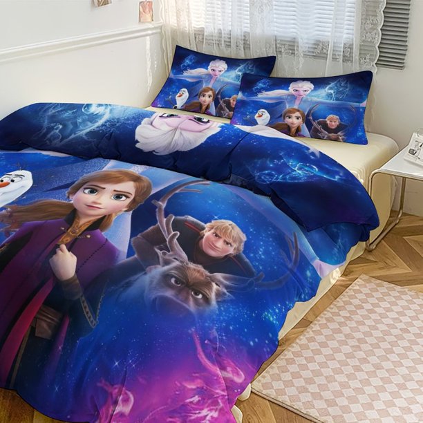 Frozen Magical Winter 3 Piece Twin Bed Set Girls And Boys
