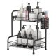 thumbnail image 1 of Estante organizador para mostrador de baño USHARP con cesta de artículos de tocador, 1 of 6