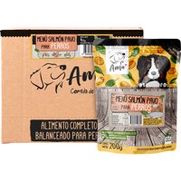 Caja Menu Salmon - Pavo Sachet Amapet Perros (20U X 200Gr)