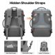 thumbnail image 4 of Mochila Bagsure Travel 42 L con cubos de embalaje y bolsillo para zapatos, 4 of 8