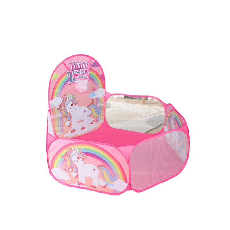 Babyluna - Piscina De Pelotas Plegable Con 50 Pelotas Multicolor Rosa