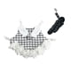thumbnail image 5 of Conjunto De Correa De Arnés De Chaleco De Conejo Ropa Traje De Mascota Suave Animal Pequeño Hurón Negro Blanco S, 5 of 5