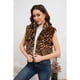 thumbnail image 3 of Chaqueta Corta Mujer Sin Mangas Peluda Animal Print 6097, 3 of 4