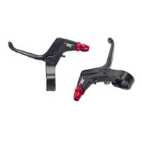 Magideal - Palanca De Freno Para Niños Mango De Freno Ciclismo 2 Piezas Robusto Fácil De Instalar Palancas De Freno Para Niños Palanca De Freno De Bicicleta Para Negro Rojo