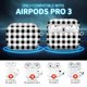 thumbnail image 2 of Estuche KLJFHWJI para AirPod Pro 3 (2025) negro a cuadros, 2 of 6