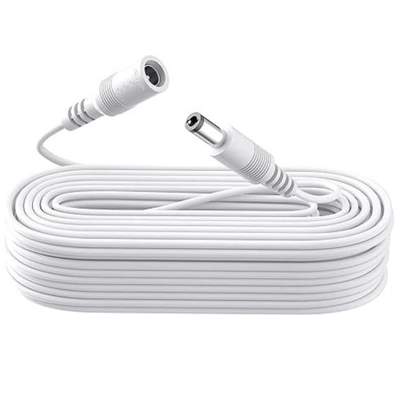 Cable Cámara Seguridad Extensor Universal 10 Metros 12v Blanco