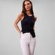 thumbnail image 3 of Vaqueros Calvin Klein High Rise Skinny Fit para mujer - Blanco, 3 of 5
