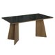 thumbnail image 1 of Mesa de Comedor Madesa 5389 con Vidrio Rectangular Marrón/Negro, 1 of 6