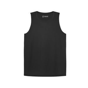 Snix - Camiseta Dry Fit Sin Mangas Cuello Polo Negro Talla Xxl