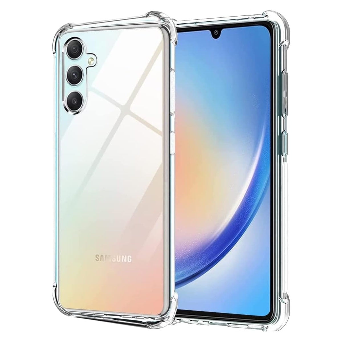 Joigo - Carcasa Antigolpes Para Samsung A34 Transparente Reforzada