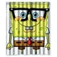 thumbnail image 1 of Cortina de ducha con dibujos de Bob Esponja y Patricio Estrella, juego de cortinas de baño con ganchos, tamaño 60 x 72 pulgadas, 1 of 3