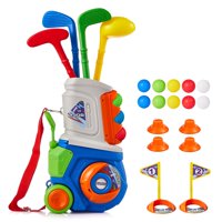 Juego De Golf Para Niños Pequeños Pjg De Plástico Para Niños De 1 A 5 Años Con Carrito