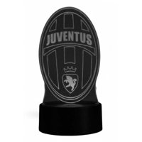 Lampara Ilusion 3D Juventus De 7 Colores, Base Touch