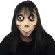 thumbnail image 1 of Disfraz de cosplay de látex con máscara de Momo aterradora para Halloween, para niños y adultos, 1 of 7