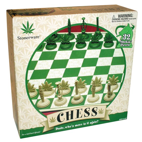 Juego de ajedrez ICUP Stonerware con 32 piezas para fumar