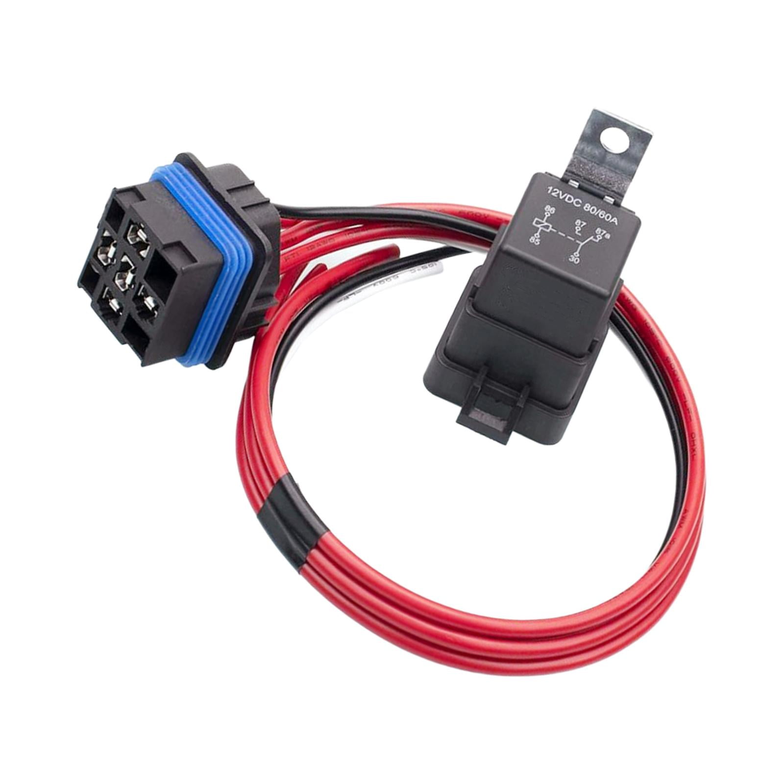 Ioensy - Enchufe De Relé A Prueba De Agua 5 Pines Universal 12v Apto Para Ventilador De Barco Motocicleta Van 80a 60a 12v5p