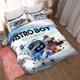 thumbnail image 1 of ASTRO BOT Cute Cartoon Bedding Set Duvet Set Single Double Bed Size Bed Set Adult Children Bedroom Duvet Cover Pillow Case Bed Sheets, 1 of 5