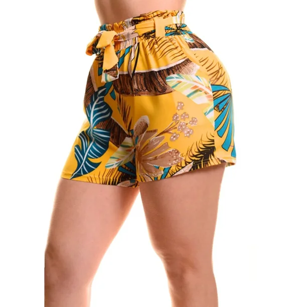 Short Mujer Pantalon Corto Estampado Diseños Colores 075