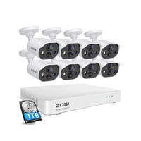 Sistema De Cámara De Seguridad Para El Hogar Zosi C303 8Ch Con Ssd De 1 Tb