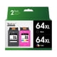 thumbnail image 1 of Cartucho de tinta Valuetoner 64XL remanufacturado para HP Envy, 1 of 9