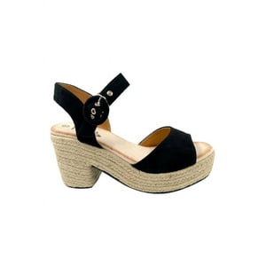 Todopiel - Sandalia Gamuza Ecológica Zb019 Negro
