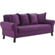 thumbnail image 2 of Sofa Lua 3C + 2 Pouf Felpa 20 Morado, 2 of 6
