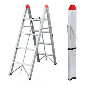 Genérico - Escalera Plegable Aluminio 4 Escalones Tipo Tijera 150Kg