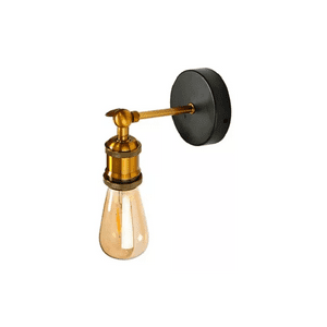 Genérico - Aplique Lámpara Foco Led Muro E27 Bronce Decoración Cobre
