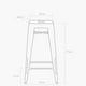thumbnail image 5 of Taburete Alto 76 Tolix Asiento Metal Metal, 5 of 5