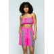 thumbnail image 1 of Saronite Conjunto de 2 Piezas de Top Deportivo sin Tirantes y Shorts Cuadrados con Cordones y Cremalleras (para Mujer), 1 of 5