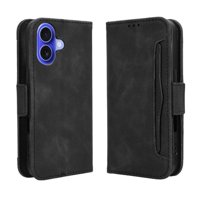 Funda Tipo Billetera Foxdock Para Iphone 16 Plus – Tapa Flip Con Tarjetero