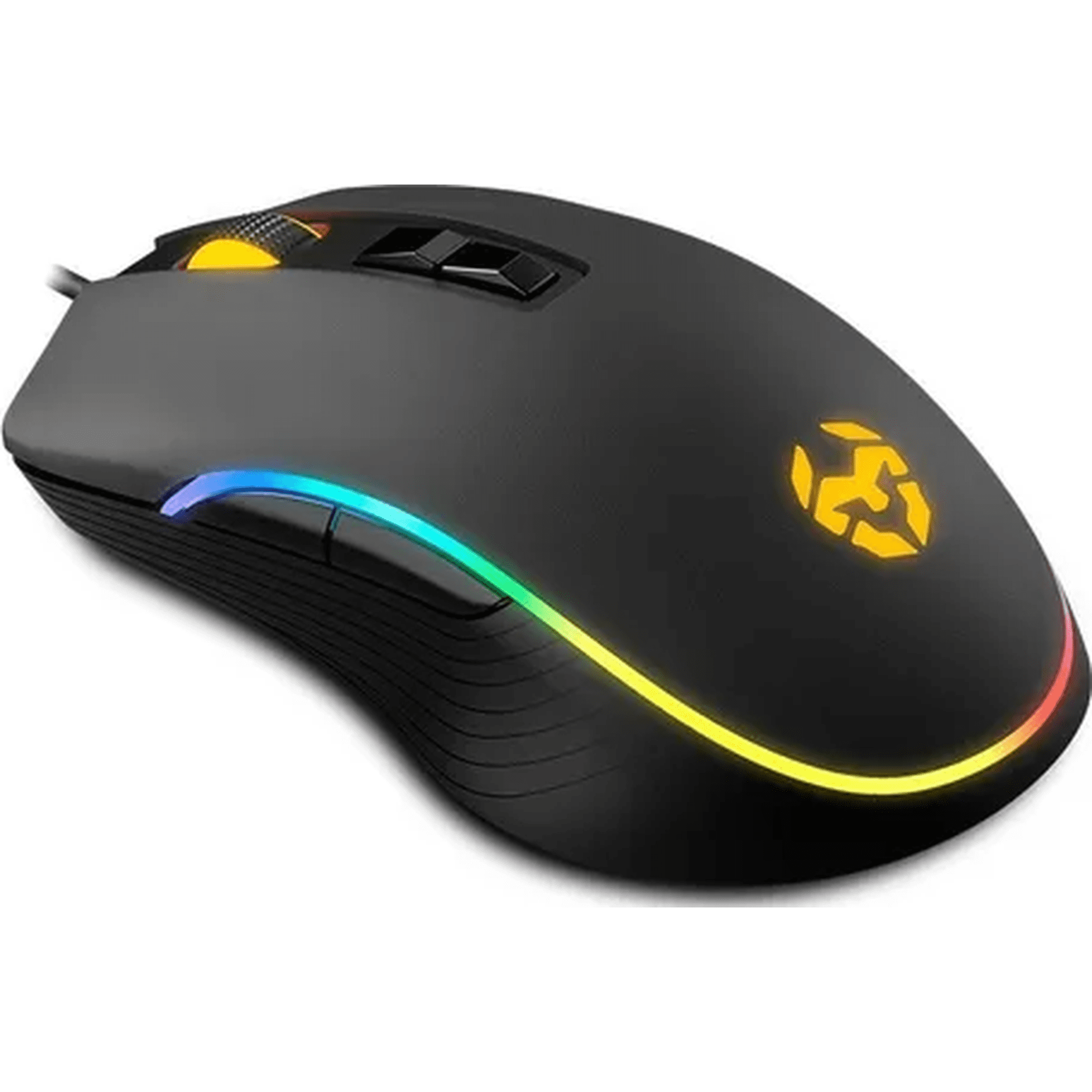 Genérico - Mouse Gamer Krom Kane 8 Botones Rgb Negro