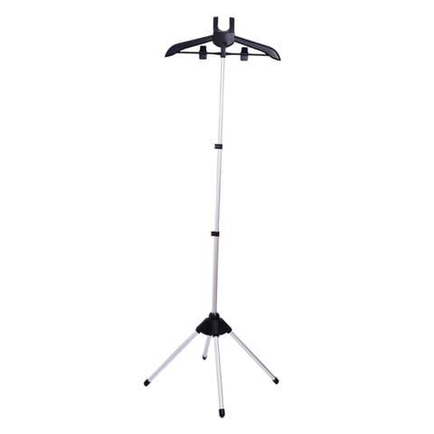 Bothyi - Percha Para Máquina De Planchar, Tendedero Plegable Telescópico De Metal Para Ropa, Color Negro