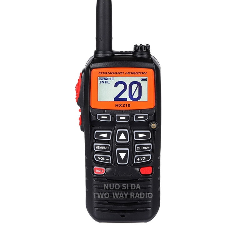Standard Horizon Hx210 Walkie Talkie 2 Vías Radio Vhf Marina Flotante Radios Portátiles Ipx7 Transceptor Impermeable Con Sbr-23li Walkie Talkie Batería