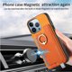 thumbnail image 4 of Funda Magnética Para Iphone 15 Pro Con Billetera Y Anillo Protector Resistente Orange, 4 of 6