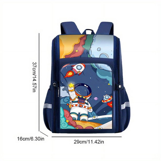 Cute Astronaut Large Capacity Backpack, Backpack And Pen Case Set, School Start Season Gift, Suitable For Primary School Boys And Girls Aged 6-12, Travel Backpack