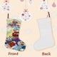 thumbnail image 3 of Los Muppets Bebés Tema: Calcetines de Navidad, fino lino blanco para colgar en escaleras y chimenea, decoración navideña para el hogar, regalo de Navidad.54cm×38cm, 3 of 5
