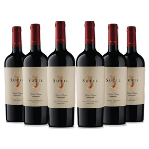 6X Vino Sutil Gran Reserva Carmenere 750Cc