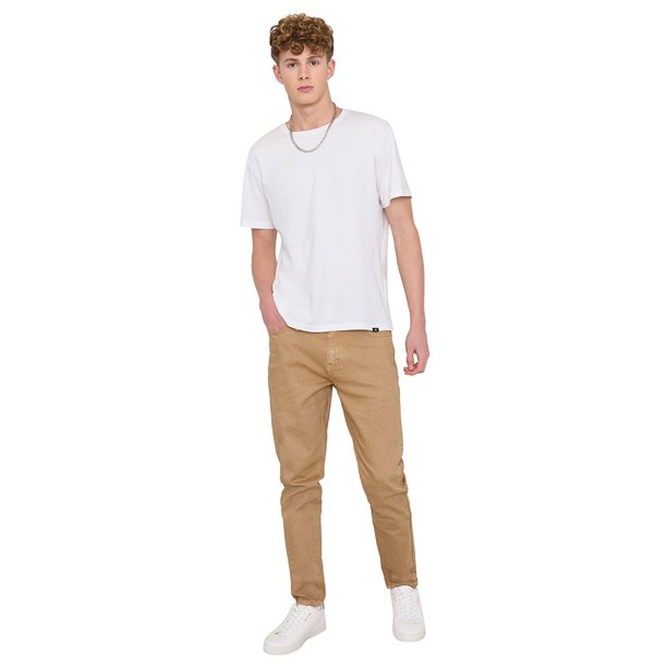 Jeans Hombre Skinny Fit Camel Corona