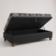 thumbnail image 2 of Cama Baúl 1 Plaza Con Colchón Modelo Ideal Con Patas De 11 cm (Negro), 2 of 3