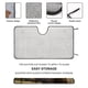 thumbnail image 2 of Top Gun Parasol para Parabrisas Delantero Protector Plegable, Visera Solar para Auto Bloquea Rayos UV Mantiene tu Vehículo Fresco140cm*76cm, 2 of 6