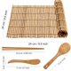 thumbnail image 2 of Kit para hacer sushi BlauKe 2 alfombrillas enrollables de bambú para sushi, 5 pares, 2 of 9