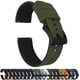 thumbnail image 1 of Correa de reloj Barton Elite Silicone, 20 mm, verde militar y negro, 1 of 7