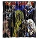 thumbnail image 1 of Cortina de ducha de Iron Maiden, juego de cortina de baño con ganchos, tamaño 66 x 72 pulgadas, 1 of 3
