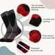 thumbnail image 3 of Calcetines de esquí para niños, paquete de 2 pares de calcetines de snowboard para niños y niñas pequeños, diseño por encima de la pantorrilla con puño antideslizante., 3 of 6