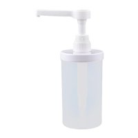 Bothyi - Botella Dosificadora Con Bomba Para Exprimir, Recipiente Redondo Para Ensaladas, Exprimidor De Jugo Para Barra De Casa